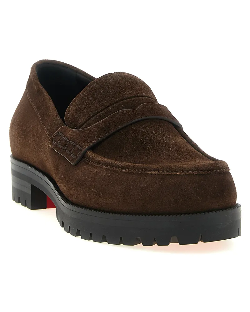 Christian Louboutin Calfskin Loafer — Brown Brown