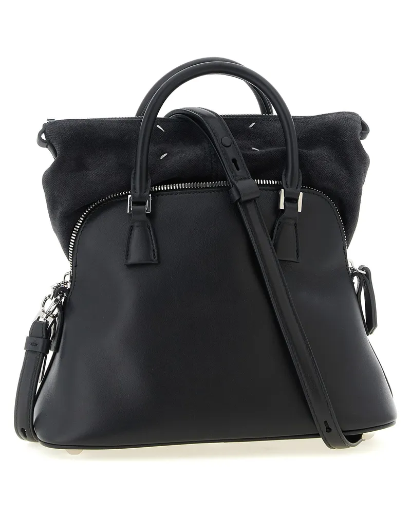 Maison Margiela Women's Black Calfskin Shoulder Bag Black