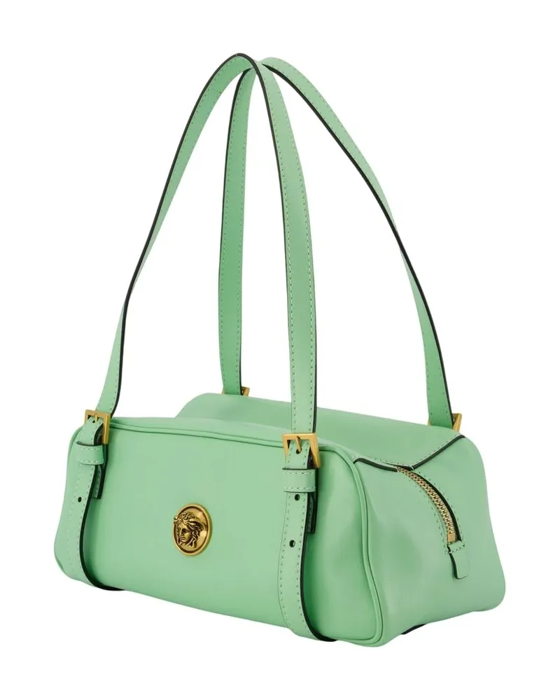 Versace Women's Lambskin Leather Shoulder Bag Green Green