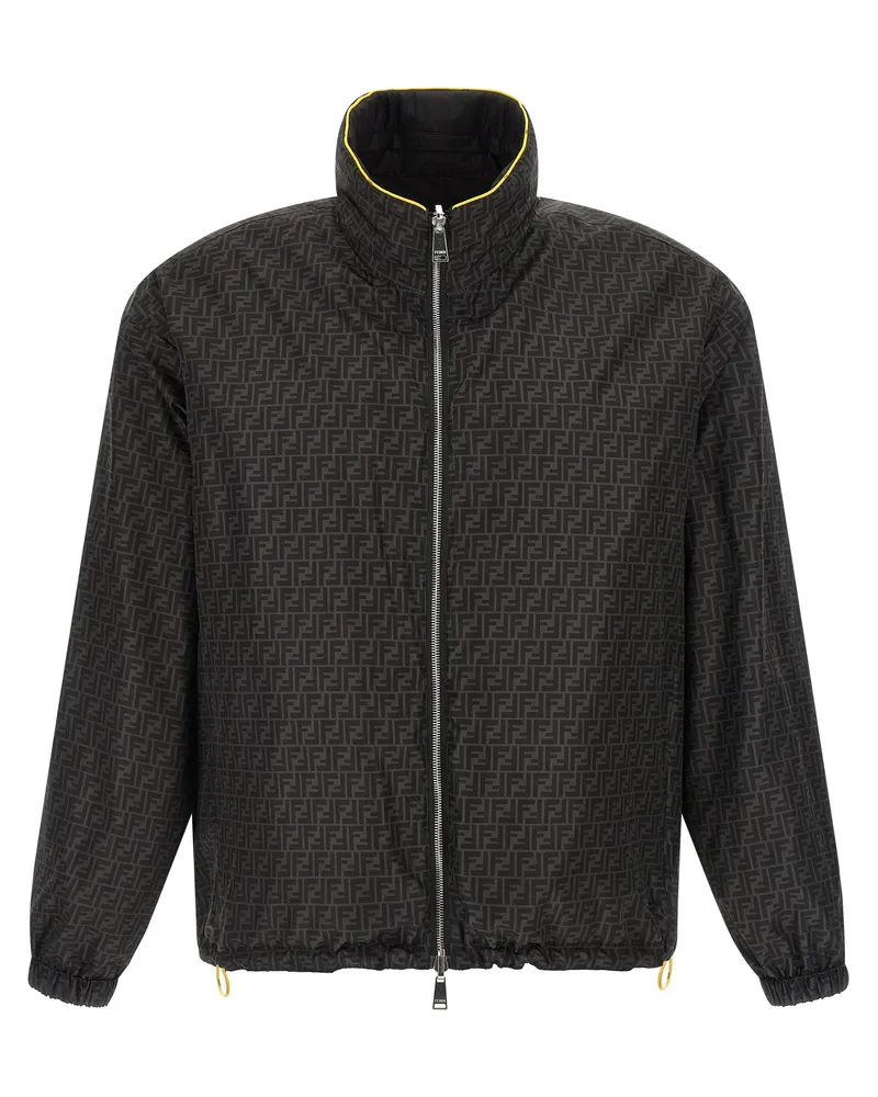 Fendi Reversible Nylon Jacket — black Black