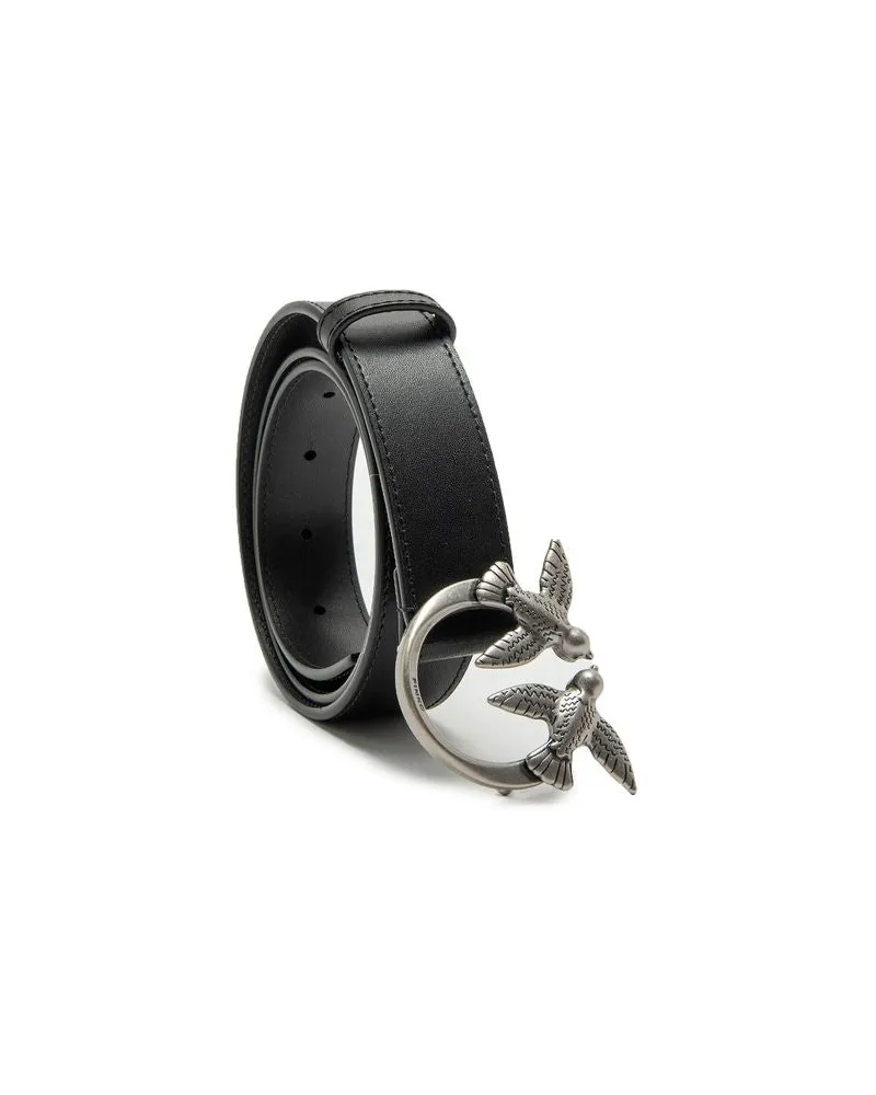 Pinko Love Berry Belt — Black Black