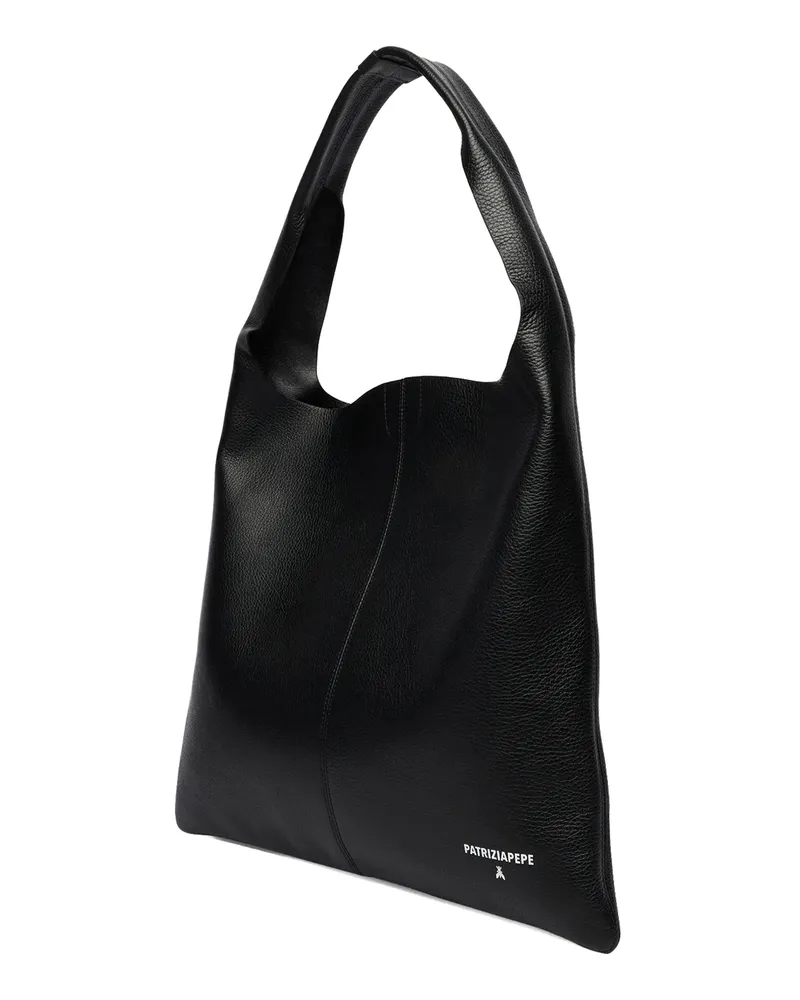 Patrizia Pepe Women's Shoulder Bag Urban City Black Leather Black