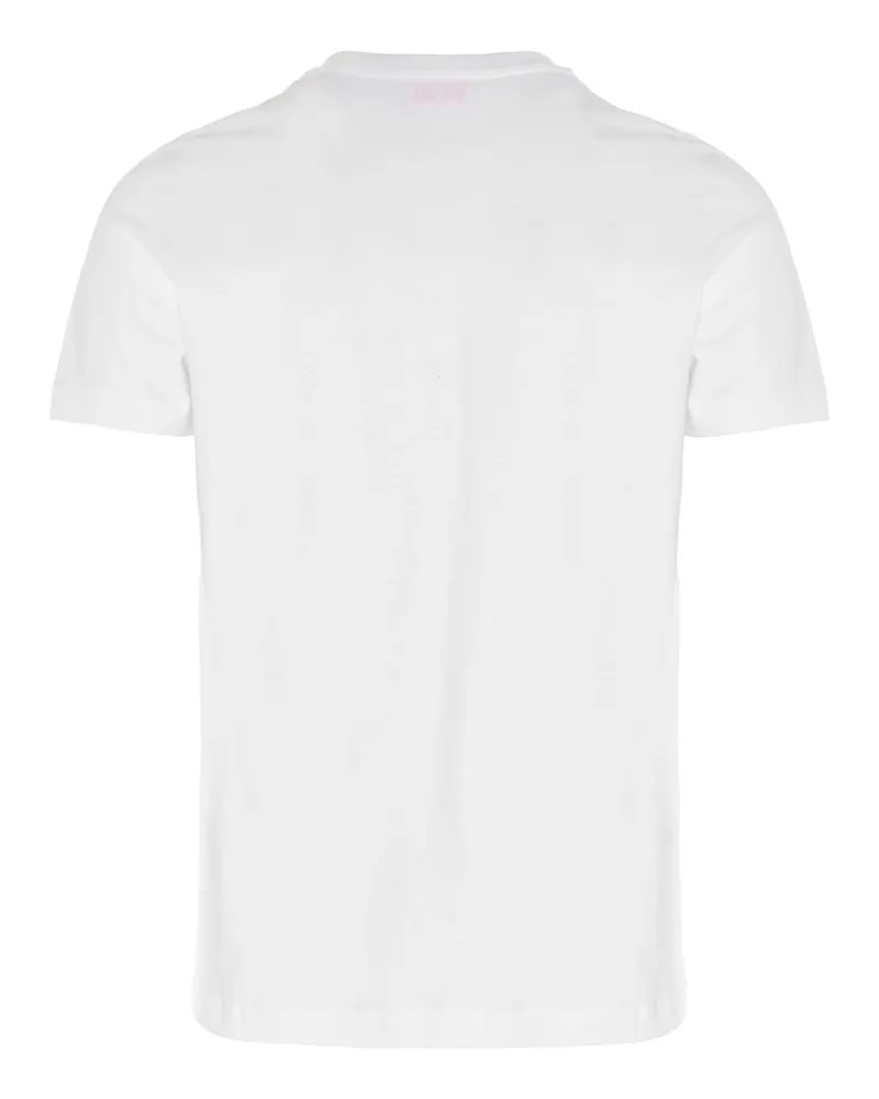 Diesel Logo-Embroidered Cotton T-Shirt — White White