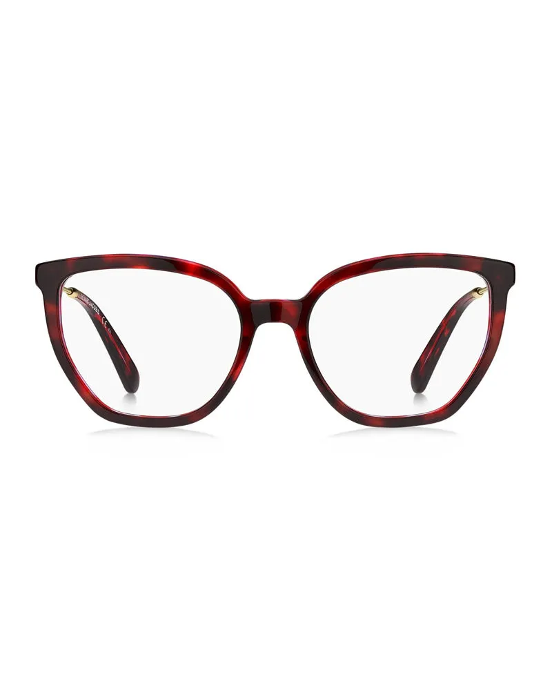 Marc Jacobs Women's Eyeglasses Cat Eye Full Rim, Cherry Havana Frame And Clear Demo Lens Marc5960hk300 Brown Sunglasses Brown