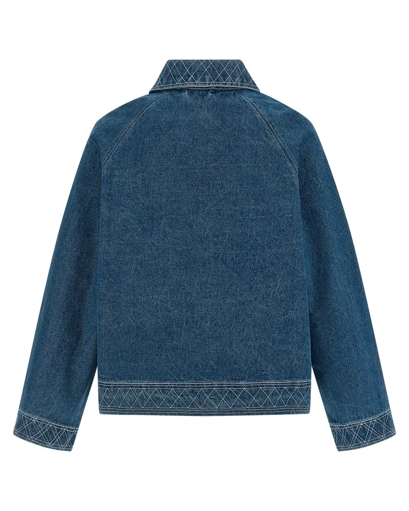 BODE Men's Blue Cotton Denim Jacket Clothing Blue