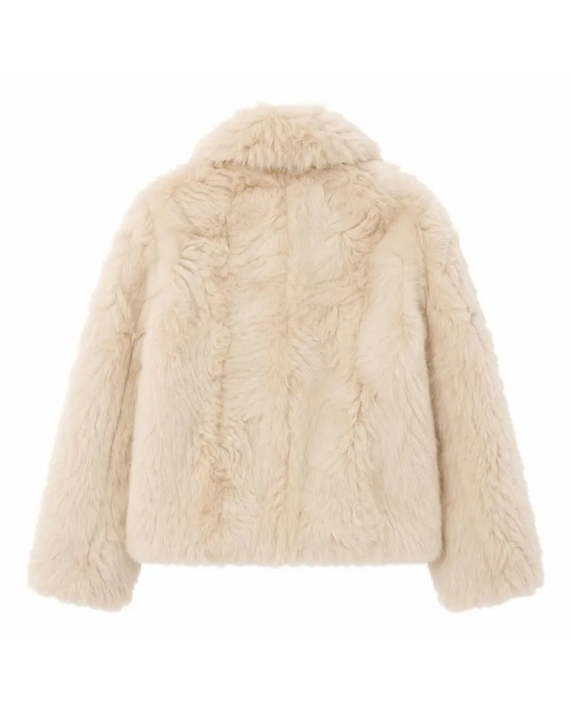 Yves Salomon Mink and Lamb Fur Jacket — Beige Beige