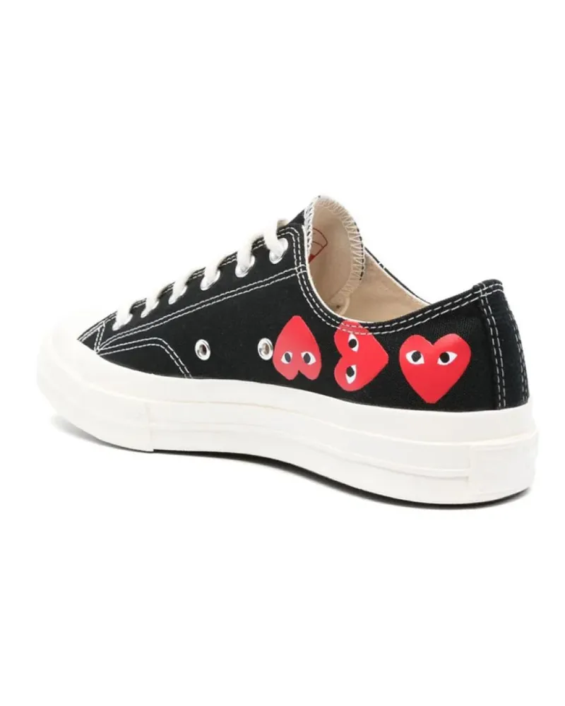 Comme des Garçons Men's Comme Des Garã§ons Play X Converse Chuck 70 Ox Sneakers Black Shoes Black
