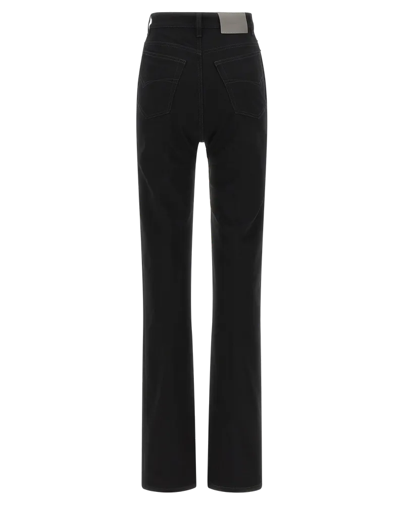Balenciaga High-Waisted Structured Denim Jeans — Black Black