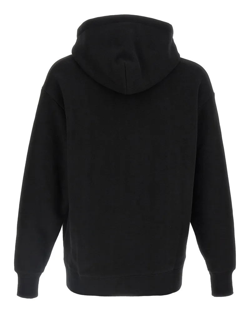 Valentino Garavani VG Patch Logo Hoodie — Black Black