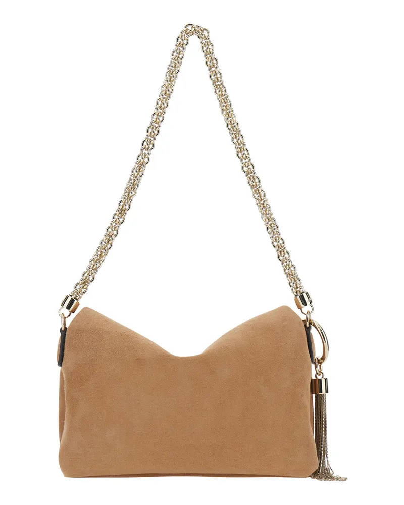 Jimmy Choo Women's Bag Callie Flap Suede Beige Goat Leather Beige