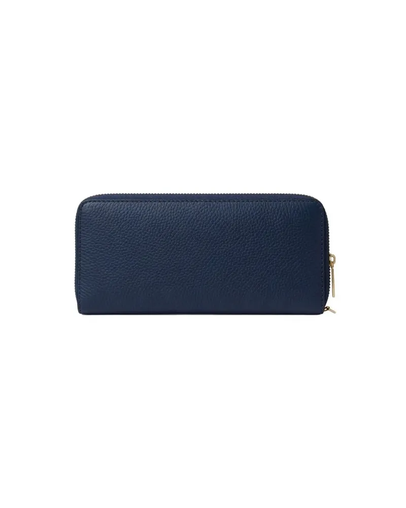 Michael Kors Leather Continental Wallet — Navy Navy