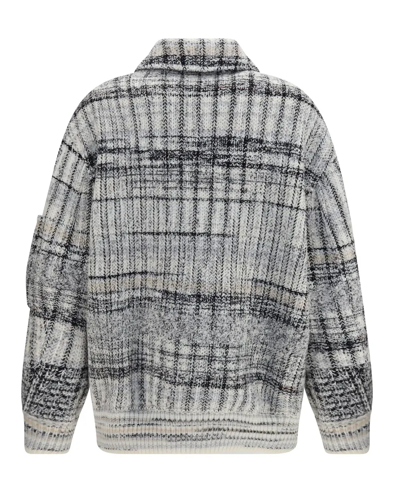 Missoni Women's Oversized Check Wool-Blend Bomber Jacket Light Tones-Wht Tones/wht Gray