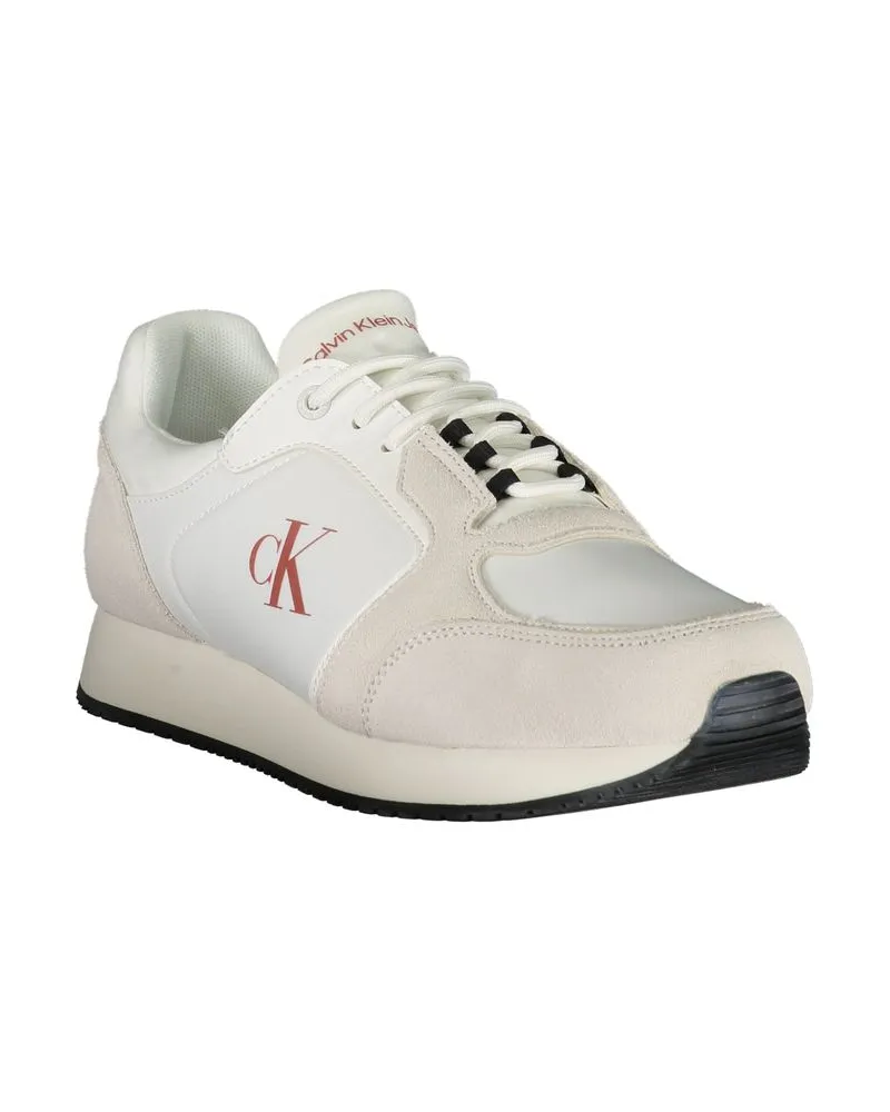 Calvin Klein Recycled Cotton Blend Sneakers — White White