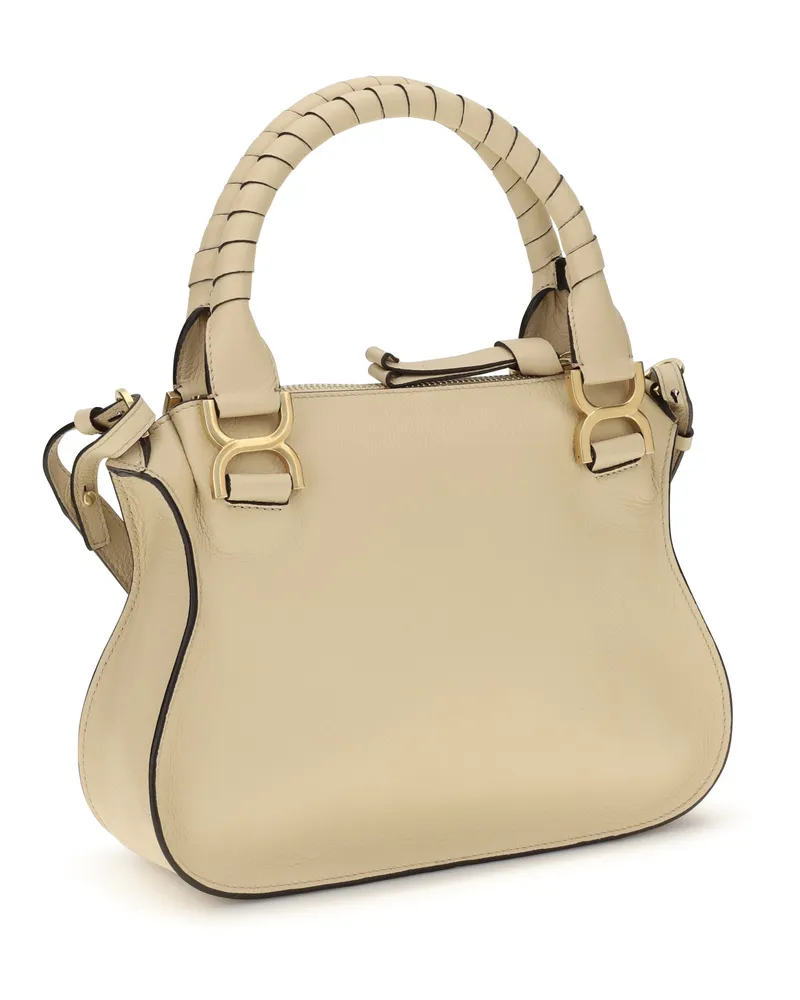Chloé Women's Handbag Marcie Petal Beige Calf Leather Handbags Hand Bags Beige