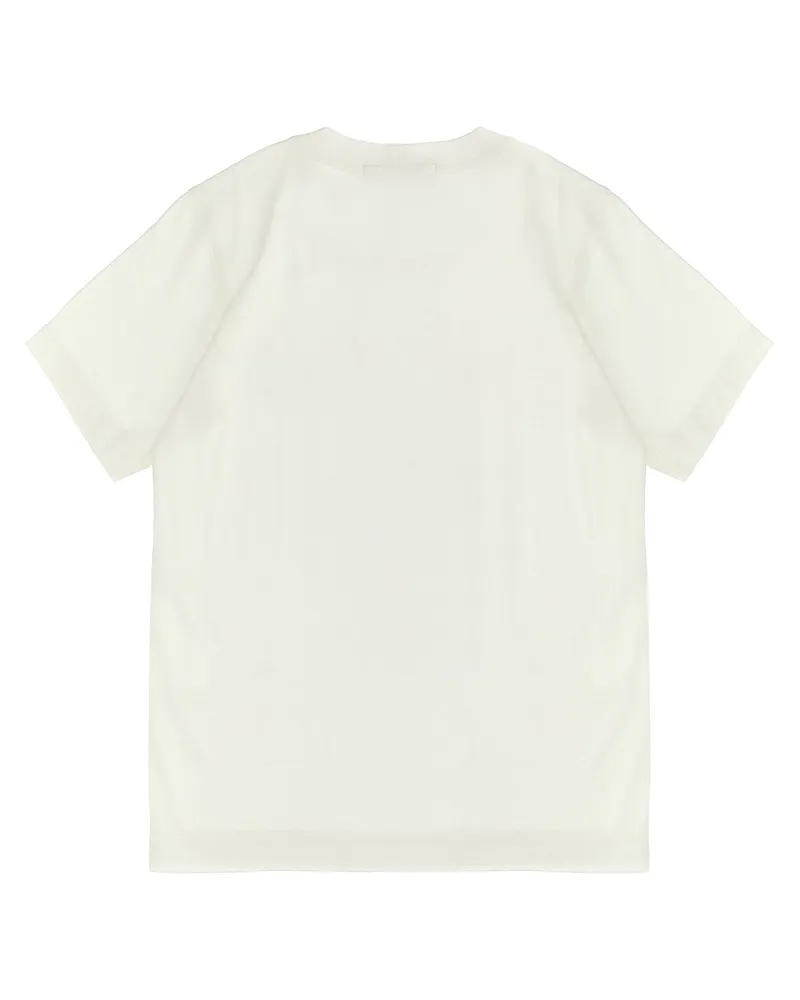 Stone Island Logo Patch T-Shirt — White White