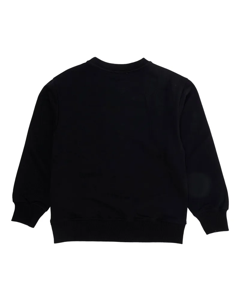 Moschino Boys' Crewneck Sweatshirt Maxi Print Black Cotton Hoods & Sweatshirts Black