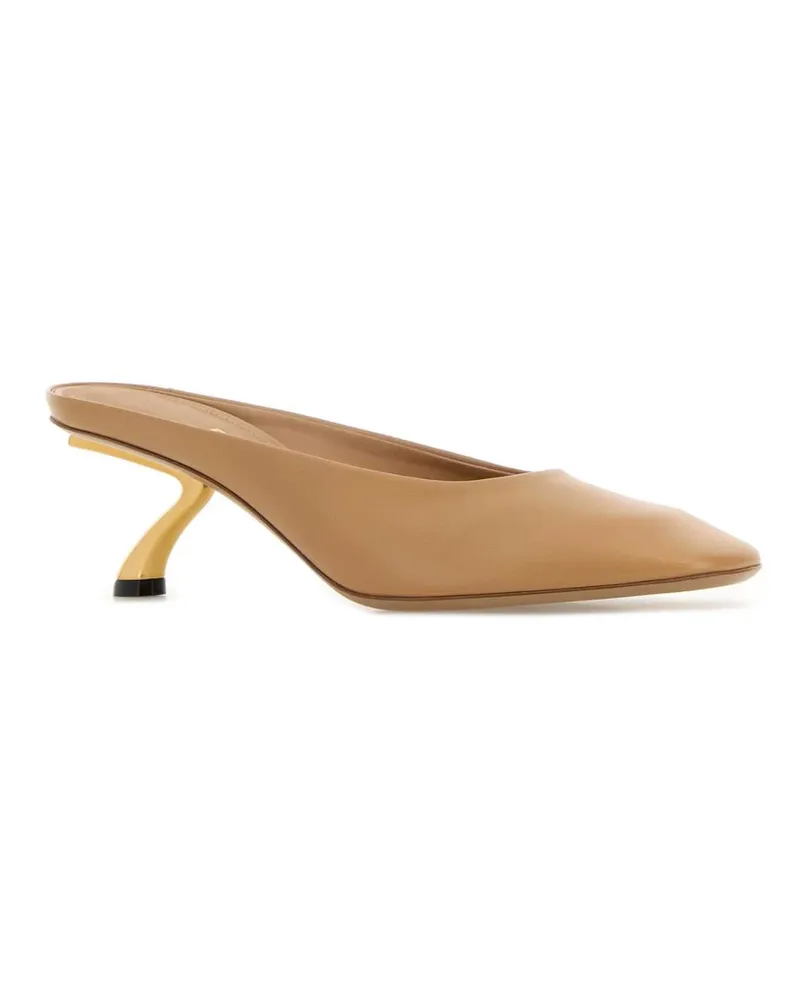 Ferragamo 01l8117935181c Beige Softcamelbiscottosoftcamel Scarpe Con Tacco High Heel Shoes Beige
