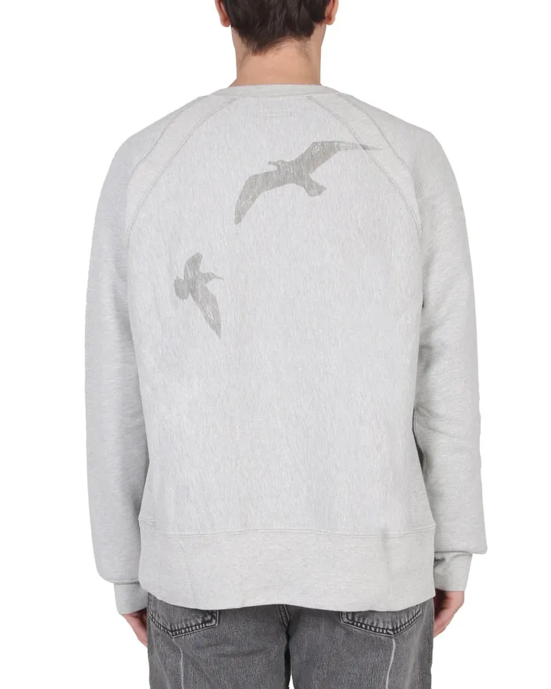 Engineered Garments Crossbar Design Cotton Sweatshirt — Gray Gray