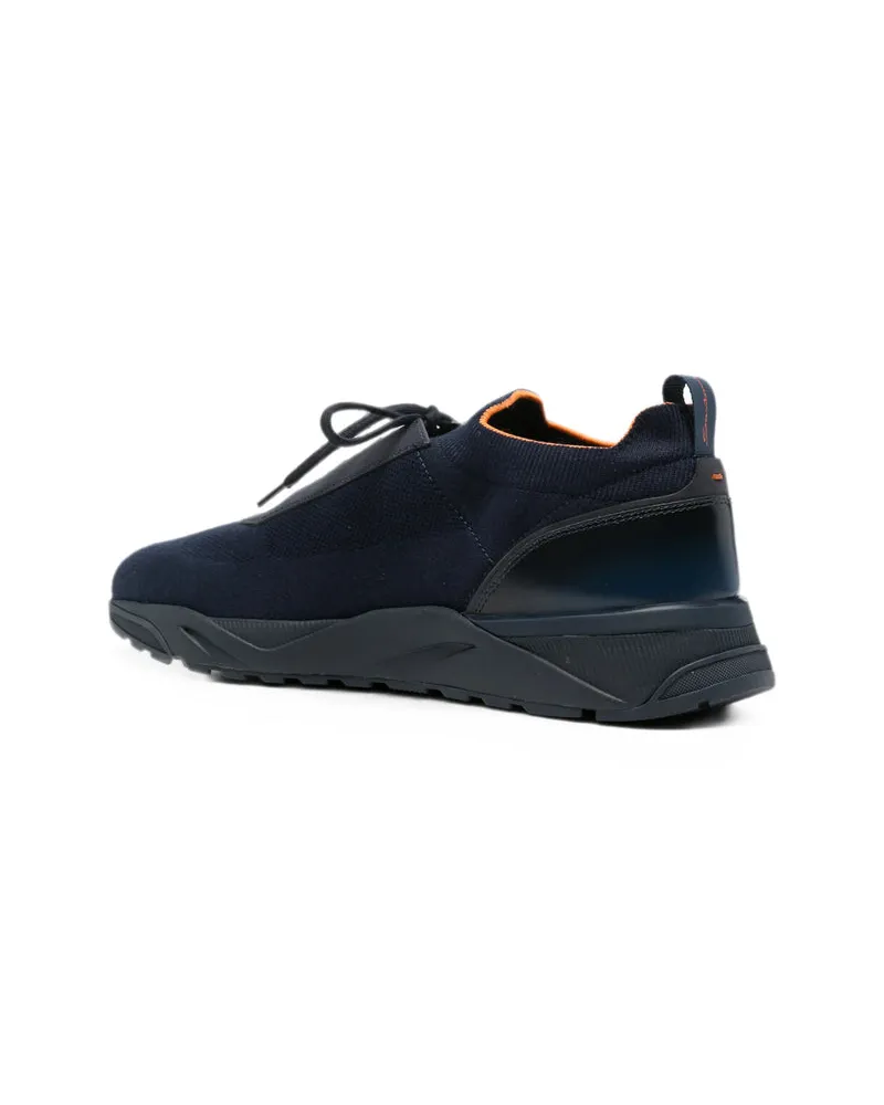 Santoni Hodu Sneaker — Navy Navy