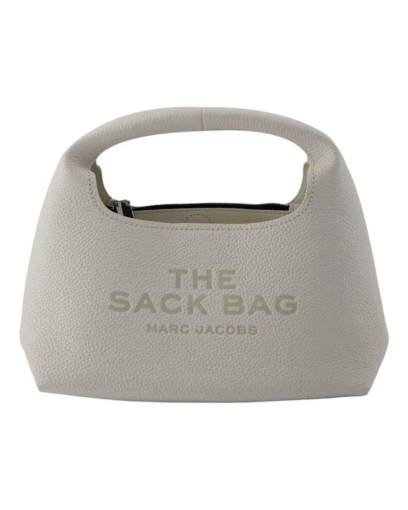 Marc Jacobs Women's The Mini Sack Bag -  Leather White Cowhide Handbags-Purses White