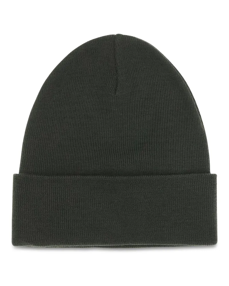 Moncler L20973B0001309974 Wool Rib-Knit Beanie — Green Green