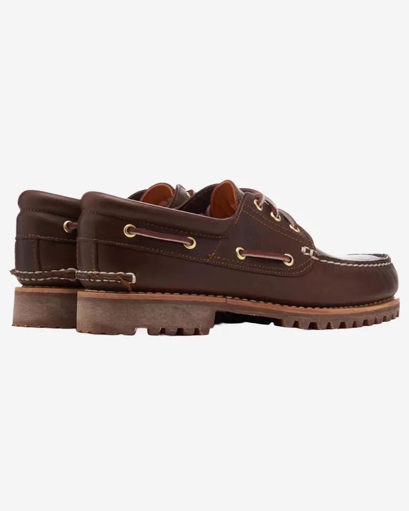 Timberland 3-Eye Leather Loafer — Brown 