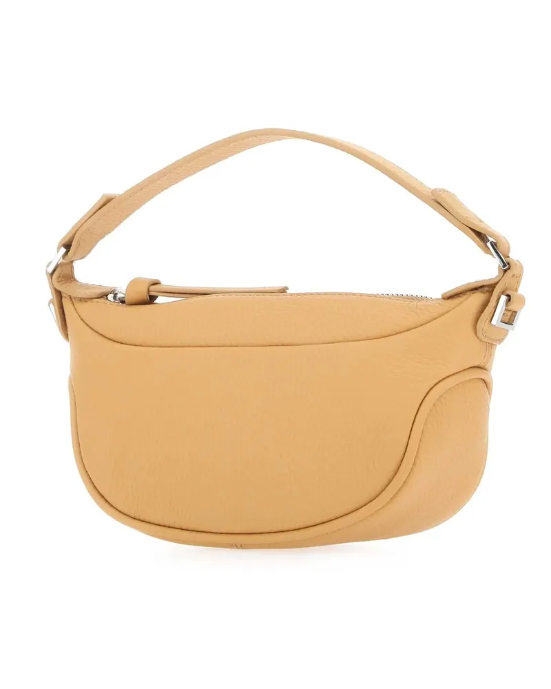 by FAR Women's Sand Leather Mini Ami Handbag Bis Borse A Mano Bag Beige
