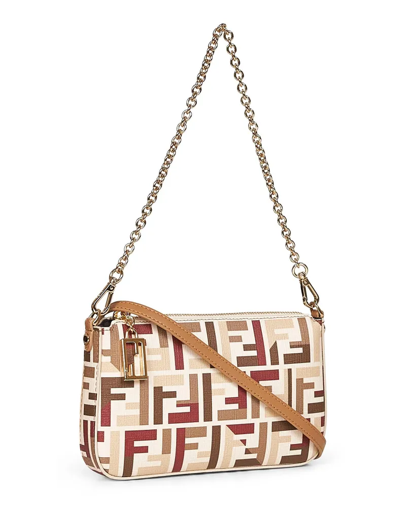 Fendi Women's Multicolor Baguette Pouch Bag Polyurethane Multicolor
