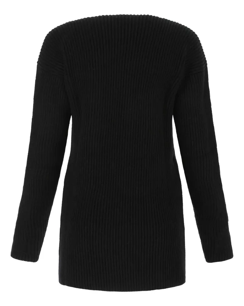 OFF-WHITE Owhe067f21kni001 1000 Exterior: Virgin Wool Maglieria Sweater Black