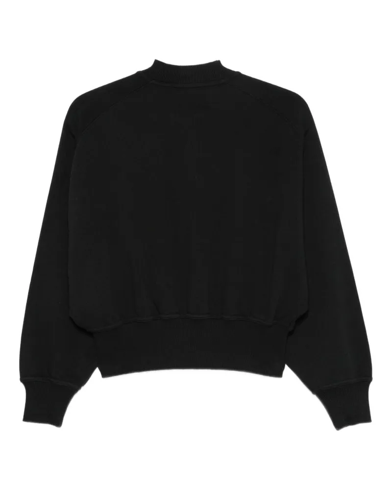 Maison Margiela Embroidered Logo Bomber Jacket — Black Black