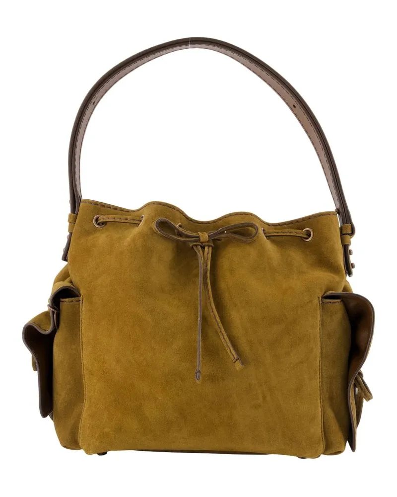 Acne Studios Women's Multipocket Crossbody -  Leather Brown Calfskin Bags Shoulder-Hobo-Bags Brown