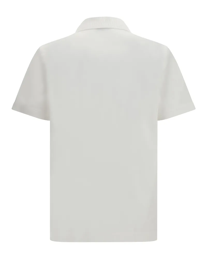 Ferragamo Cotton Piqué Polo Shirt — White White