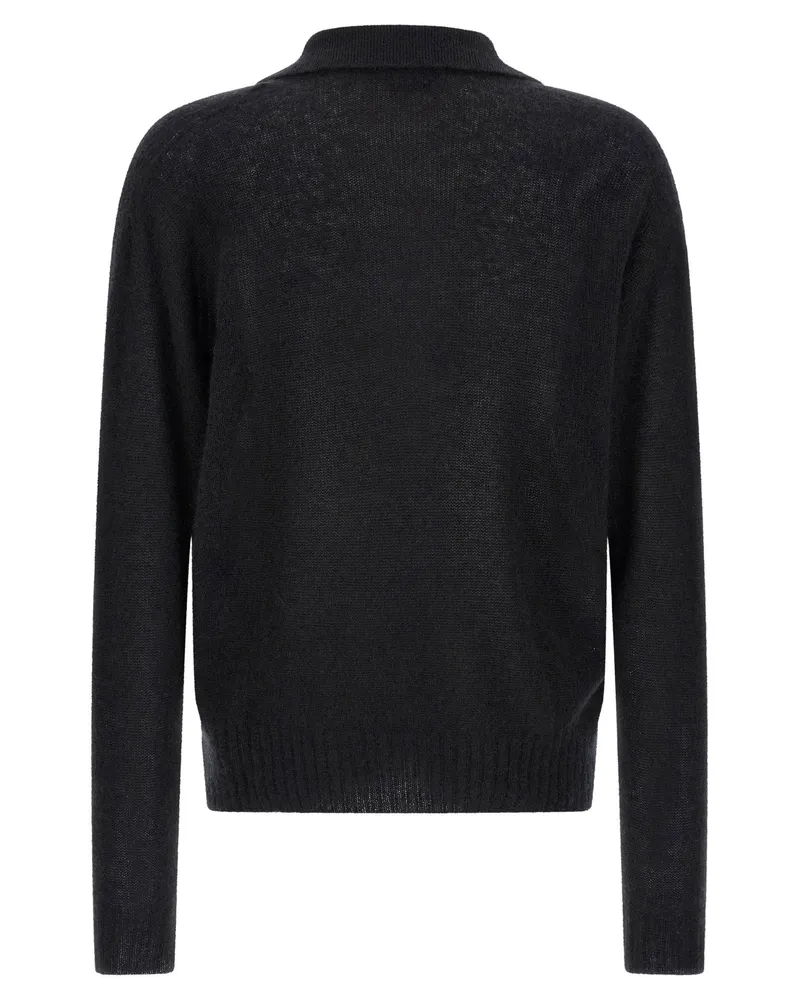 Tom Ford Cashmere and Silk Blend Polo Shirt — Black Black
