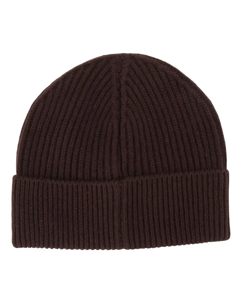 Casablanca Paris Unisex Classic Beanie -  Wool Brown Accessories Hats Brown