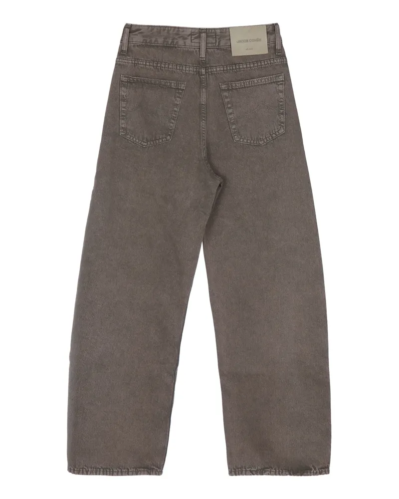 Jacob Cohën Barrel Trousers — Gray Gray