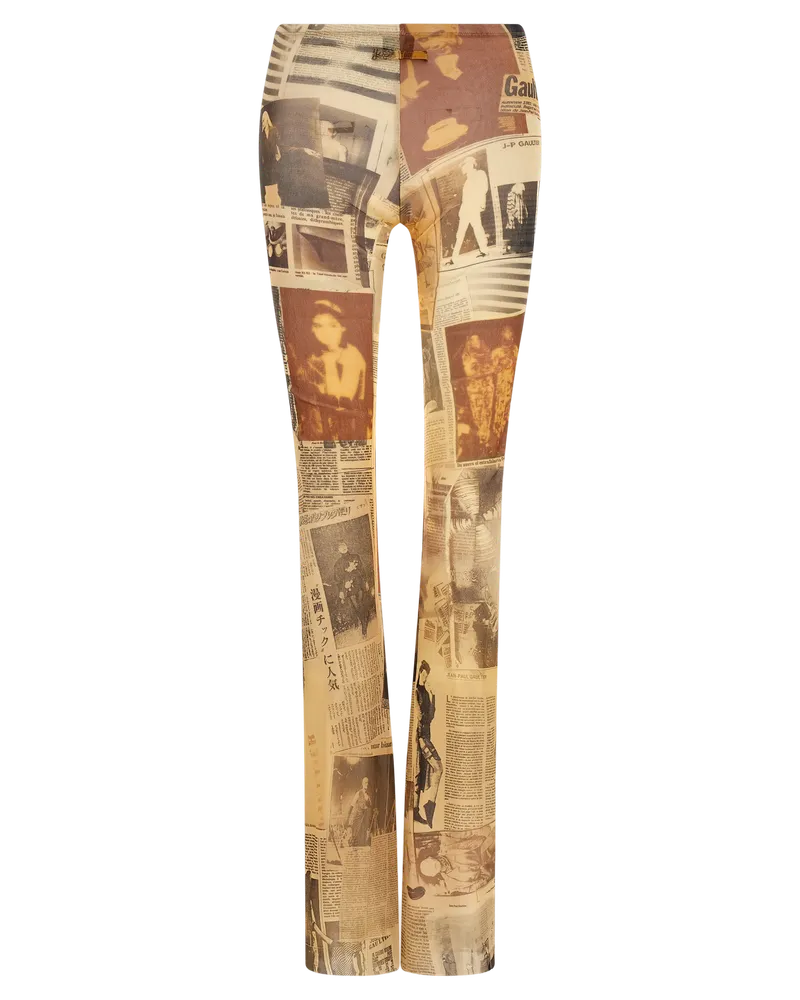 Jean Paul Gaultier Women's Multicolor Polyamide Casual Pants Multicolor