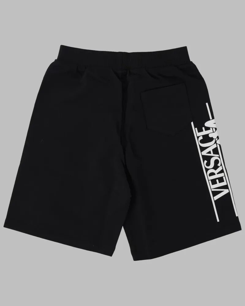 Versace Cotton Bermuda Shorts — Black Black