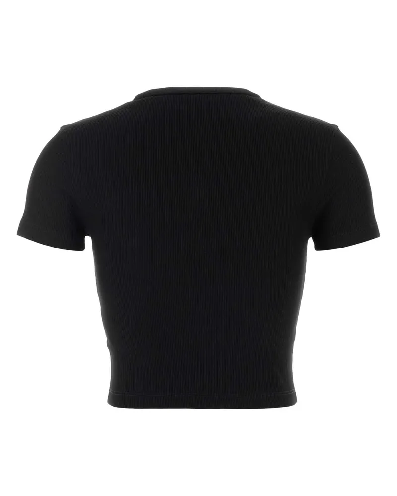 Fendi Stretch Cotton T-Shirt — Black Black