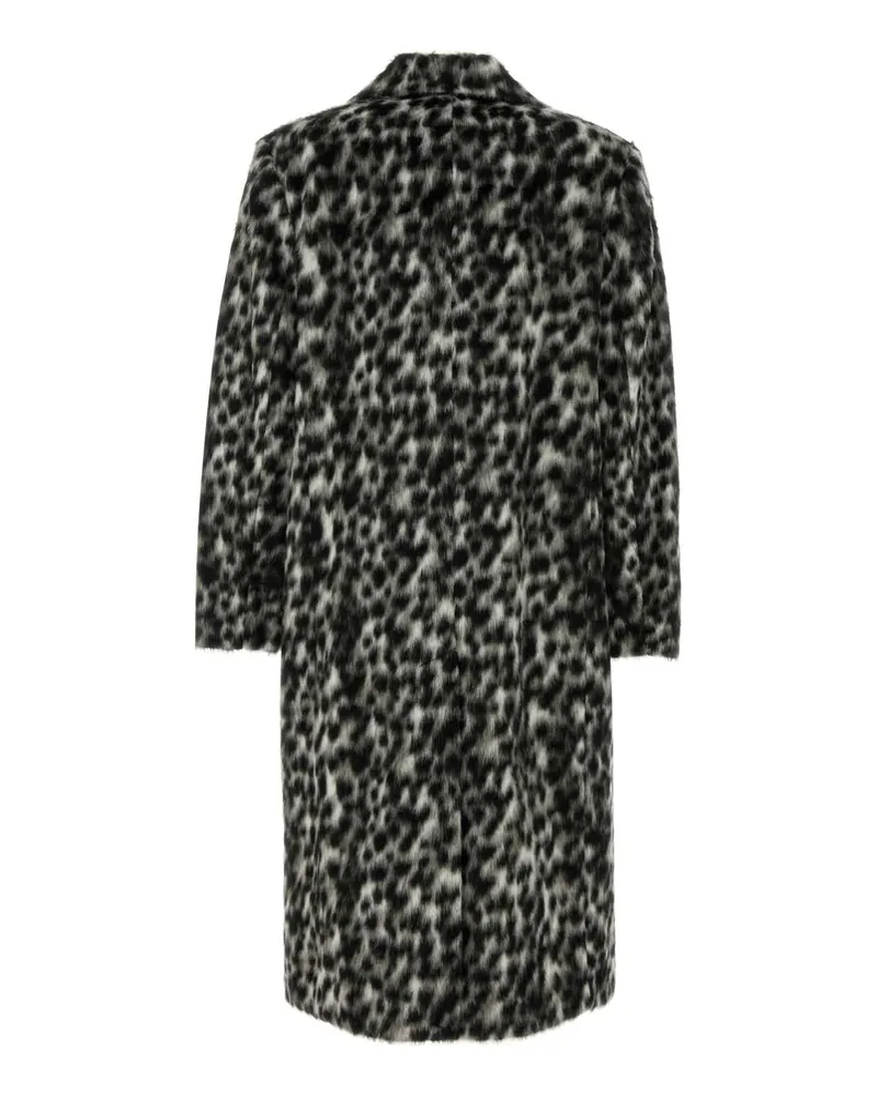 Michael Kors Leopard Coat — Gray Gray