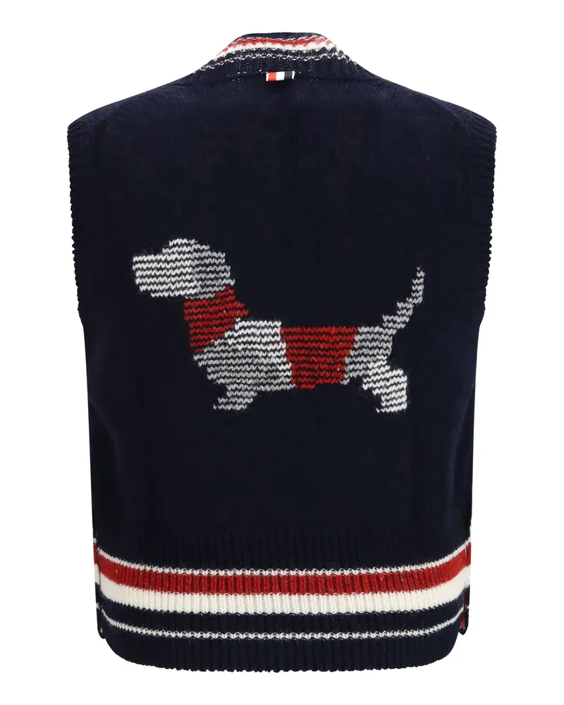 Thom Browne Hector Vest — Navy Navy