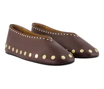 Women's Jenny Ballerina Brown Synthetic