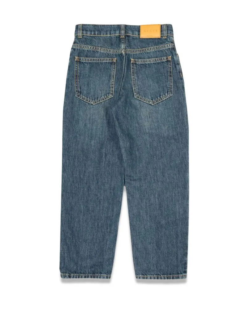 Gucci Eco Washed Denim Trousers — Blue Blue