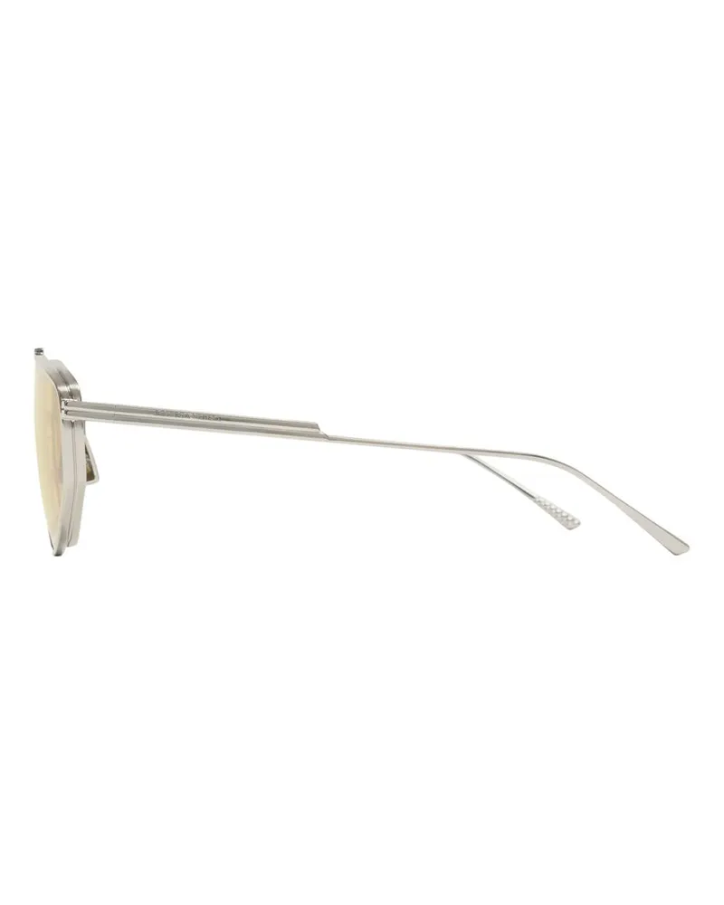 Bottega Veneta Unisex Bv1466s-003 Metal Frame Sunglasses Silver Silver