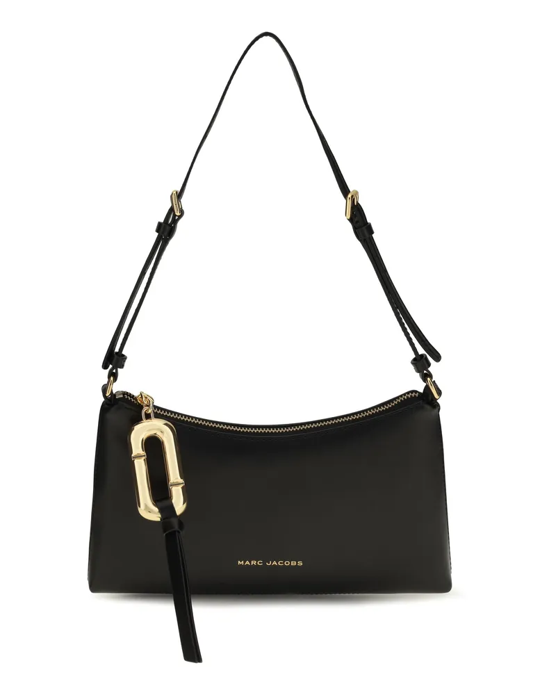 Marc Jacobs Calfskin Leather Shoulder Bag — Black Black