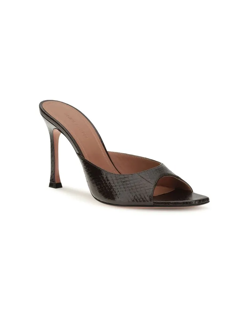 Amina Muaddi Alexa Heel Sandal — Brown Brown