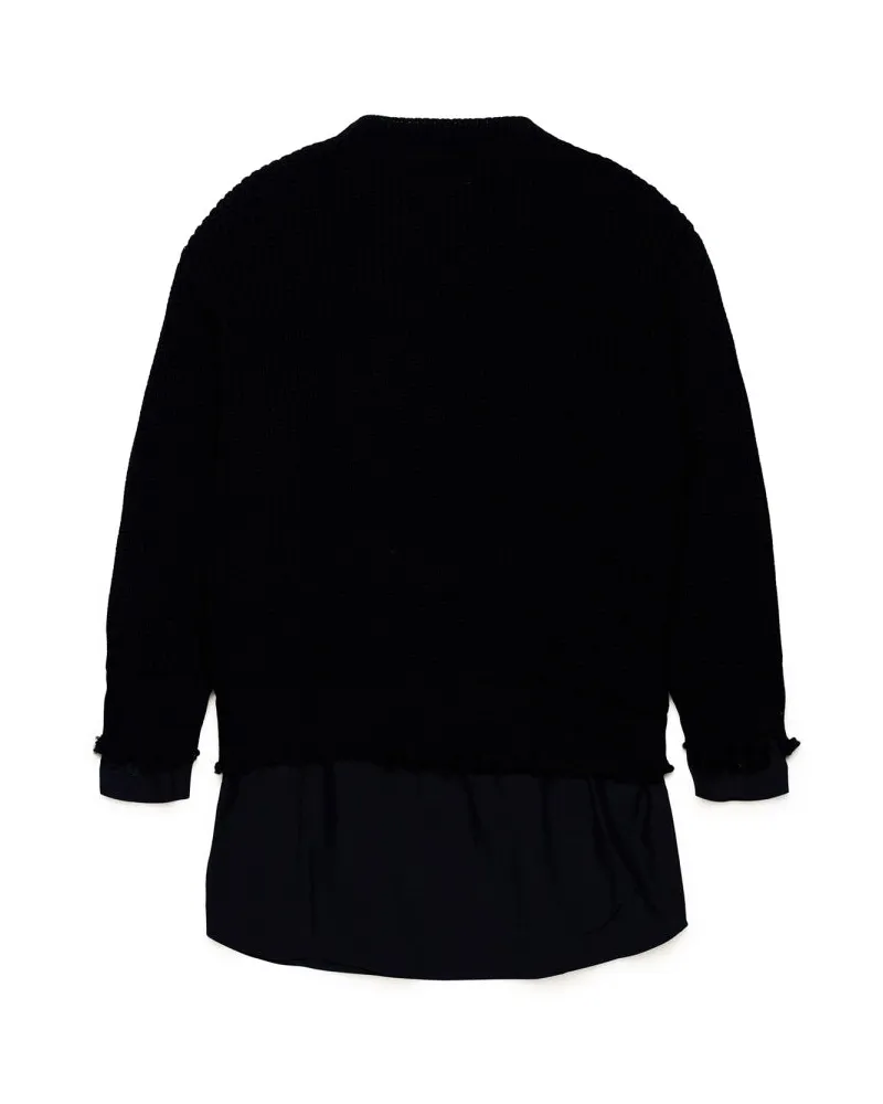 Maison Margiela Wool-Blend T-Shirt — Black 