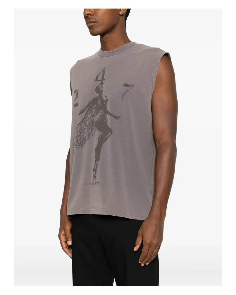 REPRESENT Men's T-Shirt 247 Grey T-Shirts And Polos Gray