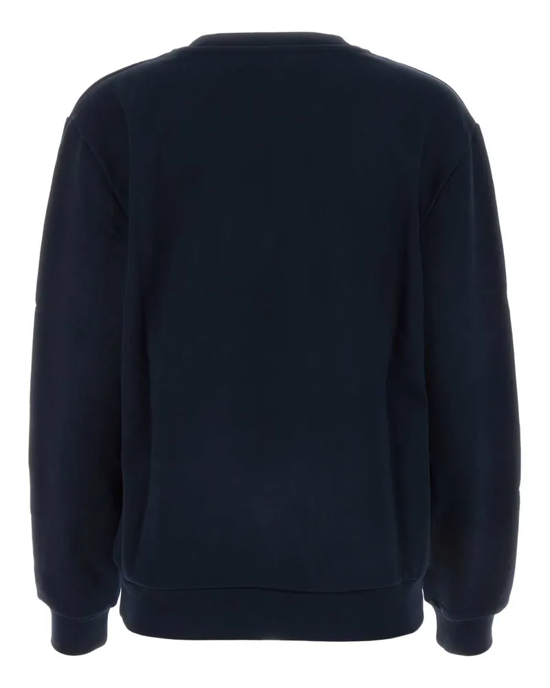 A.P.C. Women Midnight Blue Cotton Sweatshirt Darknavyecru Coton Biologique Felpe Sweater Navy