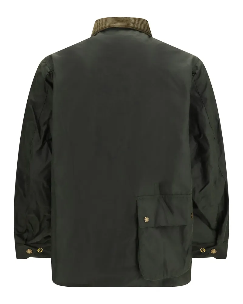 Barbour Men's Brake Line Waxed Jacket Fern Cotton Green