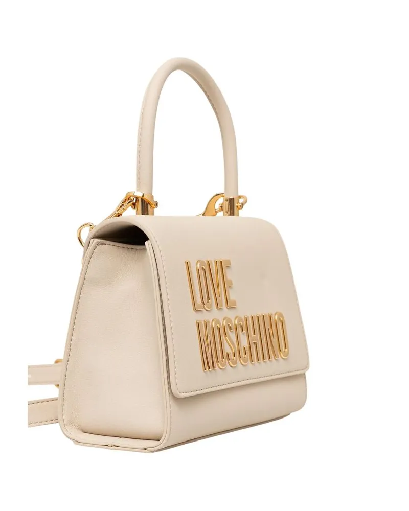 Moschino Women's Beige Polyethylene Handbag Bag Beige